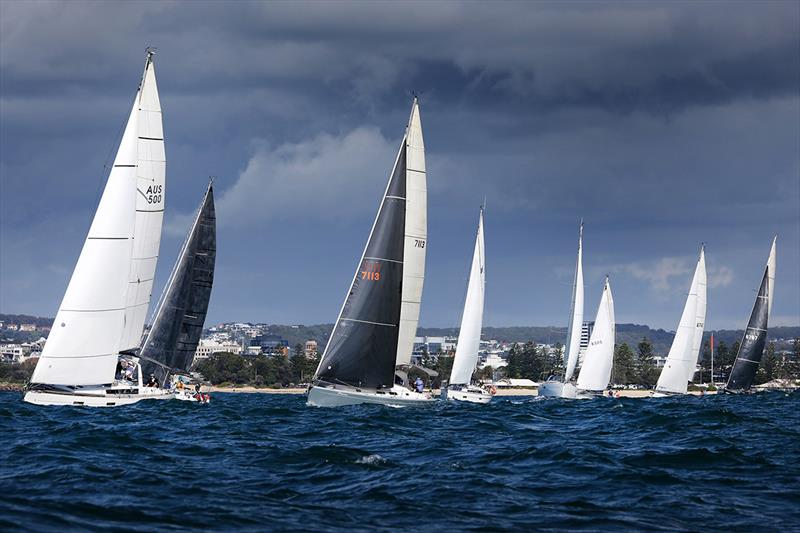 Newcastle - Port Stephens Race close reaching photo copyright PromOcean Media taken at Port Stephens Yacht Club and featuring the IRC class