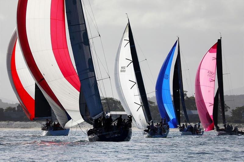 Sail Port Stephens - Mood lighting for Div 1 Race 2 photo copyright Promocean Media taken at Port Stephens Yacht Club and featuring the IRC class