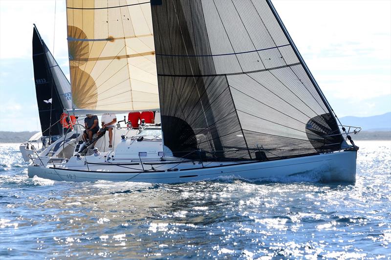 Race 4 Sail Port Stephens Div 2 winner Schouten Passage photo copyright Promocean Media taken at Corlette Point Sailing Club and featuring the IRC class