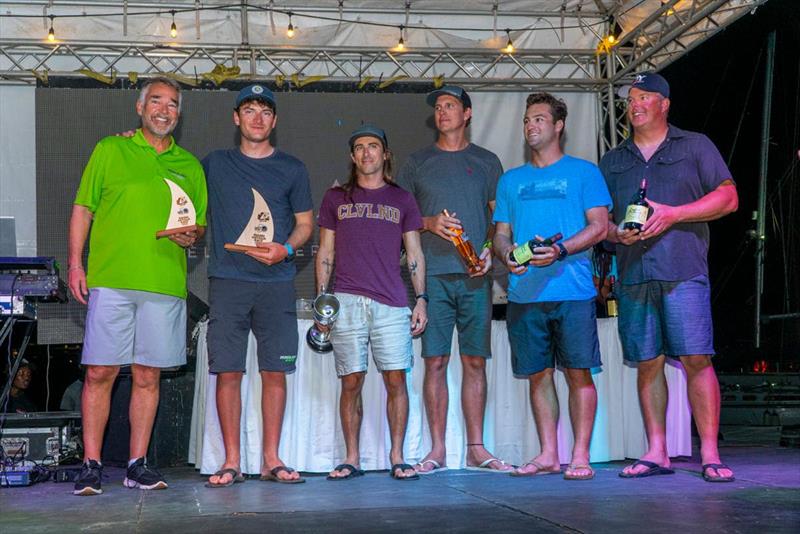 Prizewinners at the Peters & May Round Antigua Race photo copyright Visual Echo taken at Antigua Yacht Club and featuring the IRC class