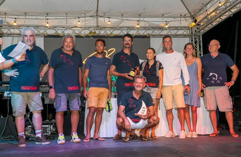 Prizewinners at the Peters & May Round Antigua Race - photo © Visual Echo