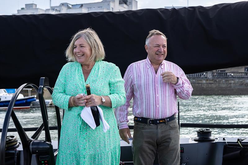 James (right) with wife Tracy-Ann Neville photo copyright Georgie Altham, PhotoBoat taken at  and featuring the IRC class