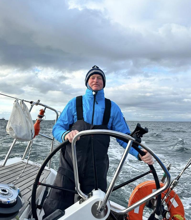 Anton Tibbets steering White Spirit - 70th Anniversary Race to Apollo Bay - photo © Cyrus Allen's