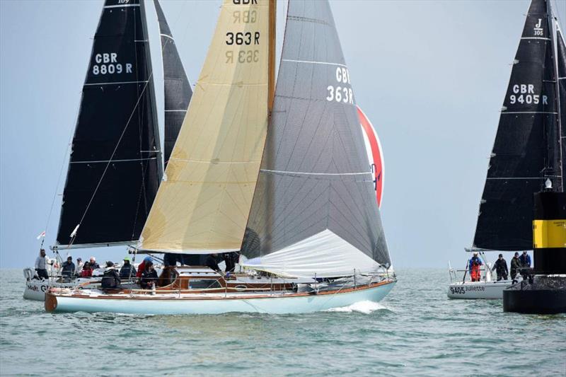 Giovanni Belgrano's one-off 1939 classic Whooper will be hoping to emulate their overall win in 2017 with his Laurent Giles Sloop - photo © Rick Tomlinson / www.rick-tomlinson.com