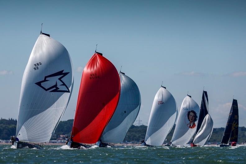 A magnificent view of the IRC Two fleet at the RORC's IRC National Championships - photo © Paul Wyeth / www.pwpictures.com