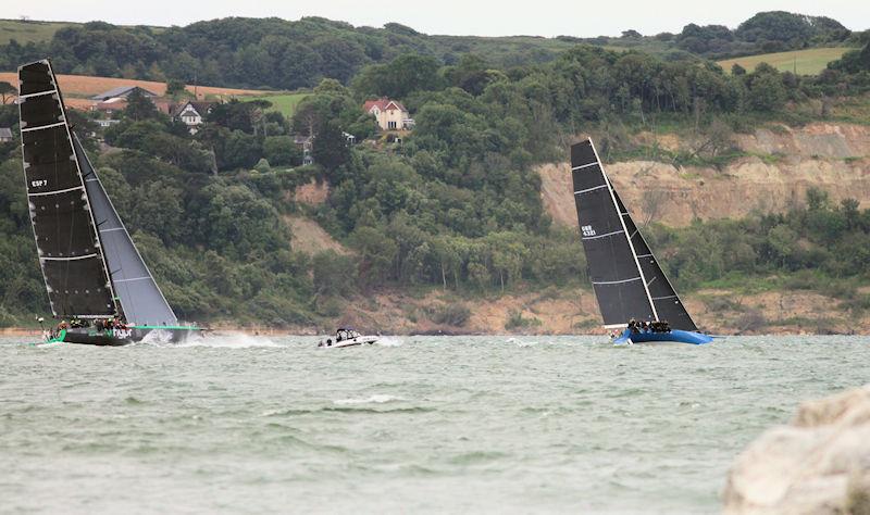 The 2023 Round the Island Race fleet pass through the Hurst narrows photo copyright Sam Jardine taken at Island Sailing Club, Cowes and featuring the IRC class