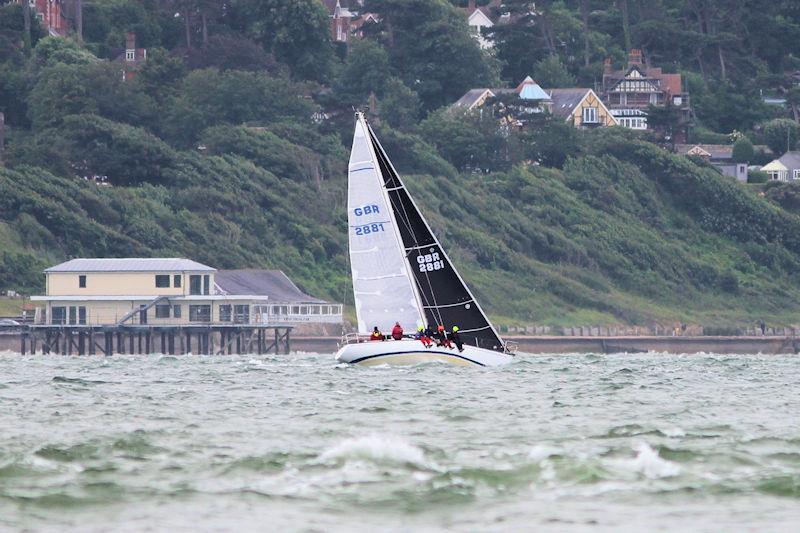 The 2023 Round the Island Race fleet pass through the Hurst narrows photo copyright Sam Jardine taken at Island Sailing Club, Cowes and featuring the IRC class