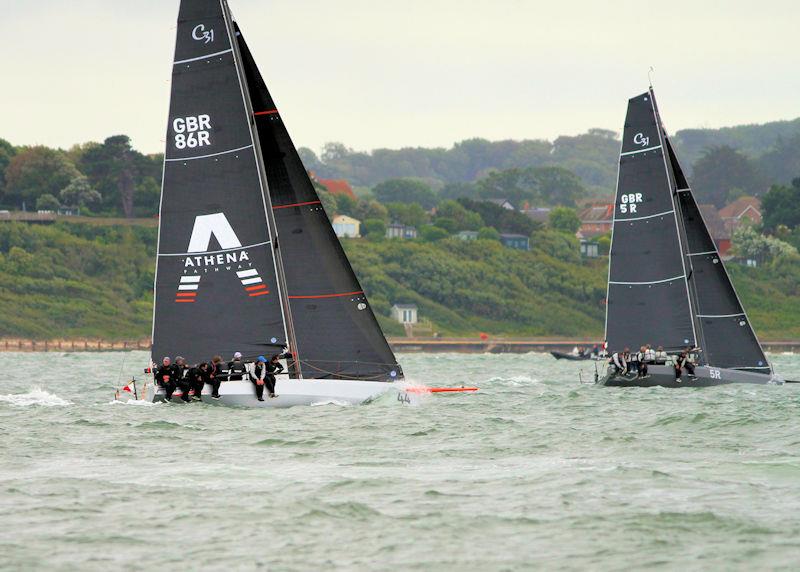 The 2023 Round the Island Race fleet pass through the Hurst narrows photo copyright Sam Jardine taken at Island Sailing Club, Cowes and featuring the IRC class