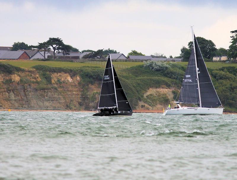 The 2023 Round the Island Race fleet pass through the Hurst narrows - photo © Sam Jardine