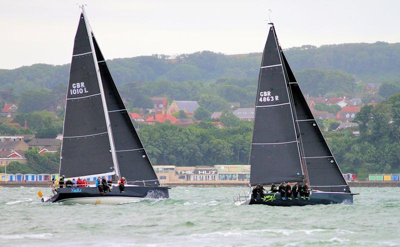 The 2023 Round the Island Race fleet pass through the Hurst narrows - photo © Sam Jardine