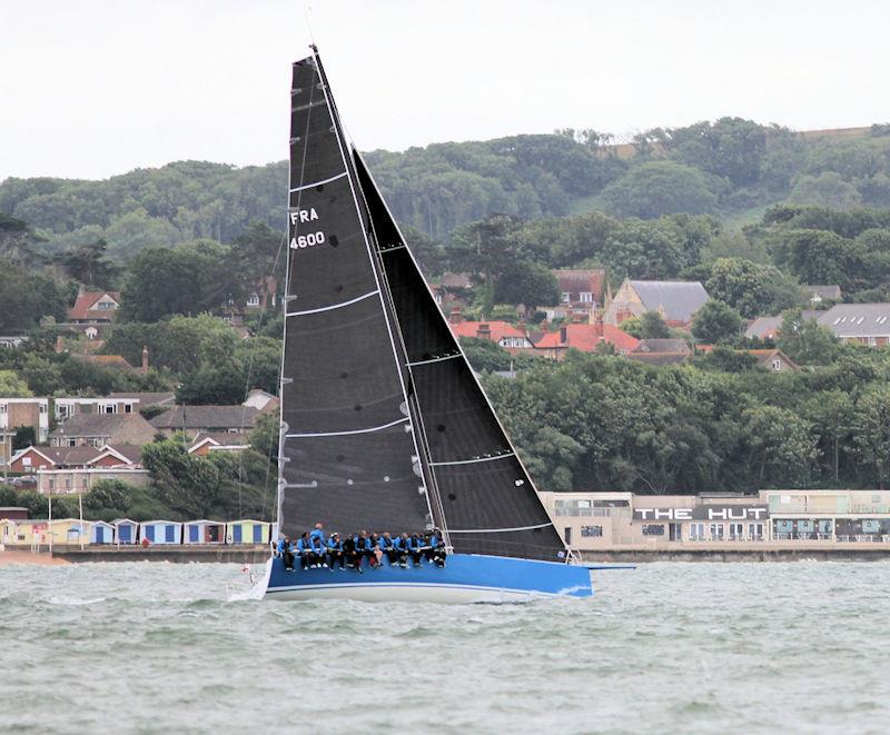 The 2023 Round the Island Race fleet pass through the Hurst narrows photo copyright Sam Jardine taken at Island Sailing Club, Cowes and featuring the IRC class