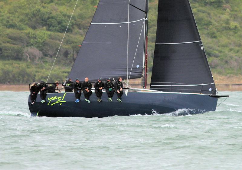 The 2023 Round the Island Race fleet pass through the Hurst narrows - photo © Sam Jardine