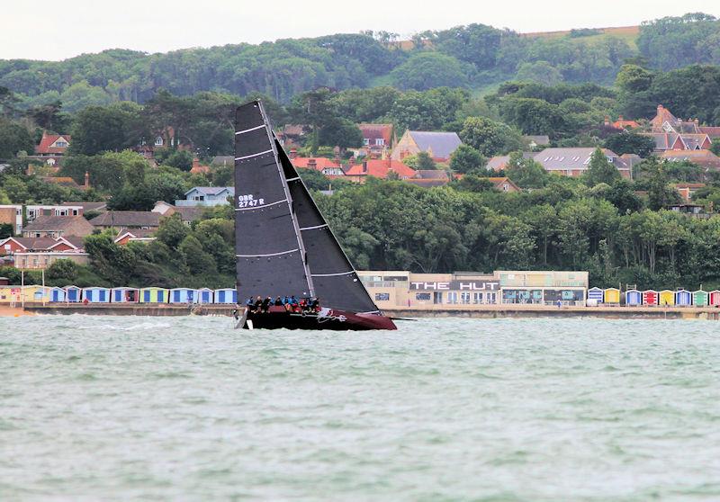 The 2023 Round the Island Race fleet pass through the Hurst narrows - photo © Sam Jardine