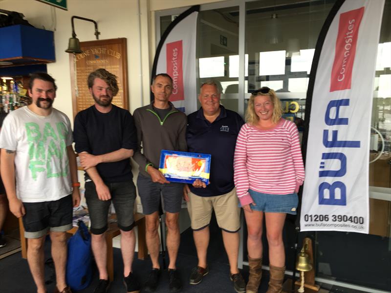 Colne Yacht Club Coronation Cup Regatta prize giving photo copyright J Paxman taken at Colne Yacht Club and featuring the IRC class