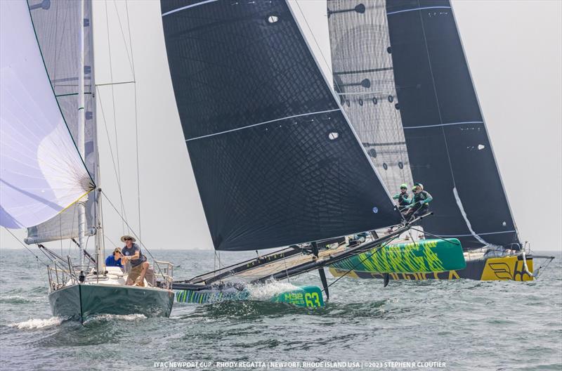 All types of boats comprised the fleet of 37 entries sailing in the first-ever Rhody Regatta, which was combined with the IYAC Newport Cup in July. Teams raised more than $15,000 for the Rhode Island Community Food Bank photo copyright Stephen R Cloutier taken at International Yacht and Athletic Club and featuring the IRC class