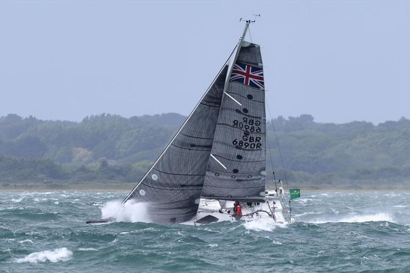 Dee Caffari and James Harayda in the 2021 Rolex Fastnet Race photo copyright John Green Cowes taken at  and featuring the IRC class