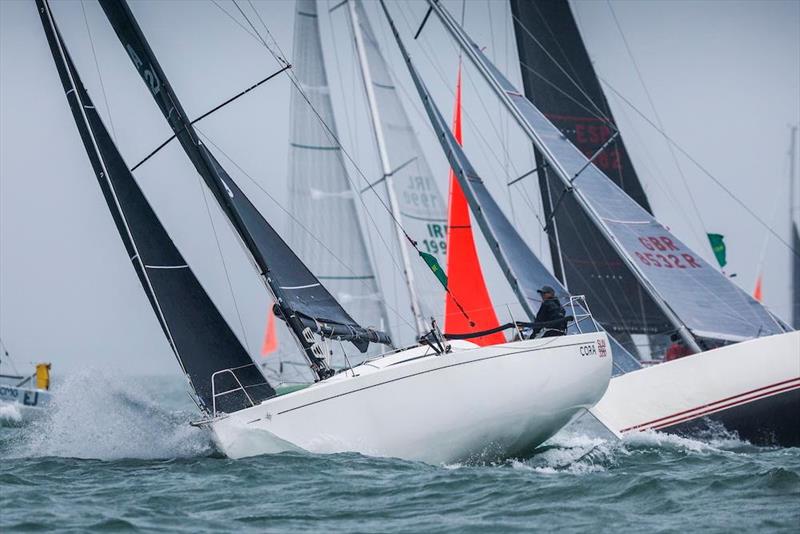 Cora, sailed by Tim Goodhew and Kelvin Matthews, enjoyed a good race in IRC Three and IRC Two-Handed photo copyright Paul Wyeth / pwpictures.com taken at Royal Ocean Racing Club and featuring the IRC class