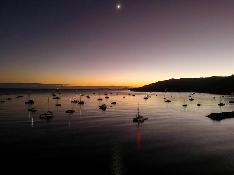 Sunrise at Airlie Beach this morning - Airlie Beach Race Week photo copyright Andrea Francolini taken at Whitsunday Sailing Club and featuring the IRC class