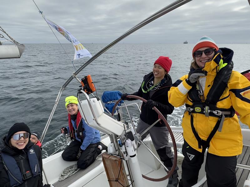 Tao Hsu at the helm of Beneteau 393 Martilse takes out the KISS Passage Helm Trophy photo copyright KISS Media taken at Queenscliff Cruising Yacht Club and featuring the IRC class