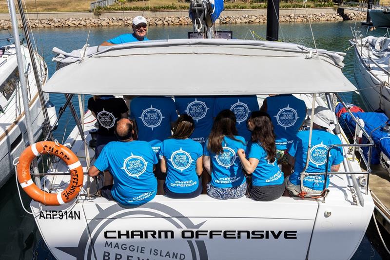 The Charm Offensive crew - owner James Permezel is part owner of Maggie Island Brewery - SeaLink Magnetic Island Race Week - photo © Andrea Francolini / SMIRW