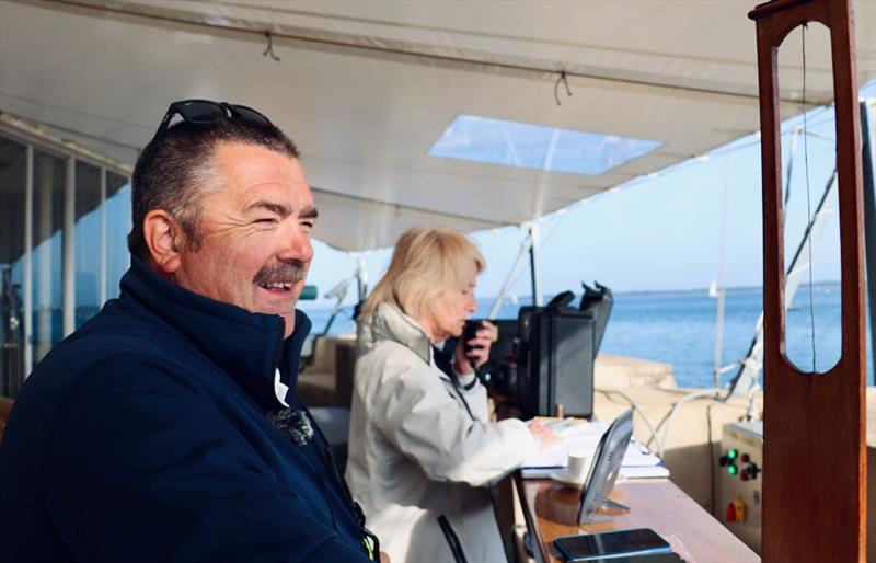 RORC Racing Manager Steve Cole & Janet Grosvenore on RYS Platform - 2023 RORC IRC Double-Handed Nationals - photo © Louay Habib / RORC
