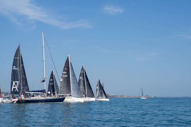 Carey Olsen Jersey Regatta 2023 - Class 1 start photo copyright Simon Ropert taken at Royal Channel Islands Yacht Club and featuring the IRC class