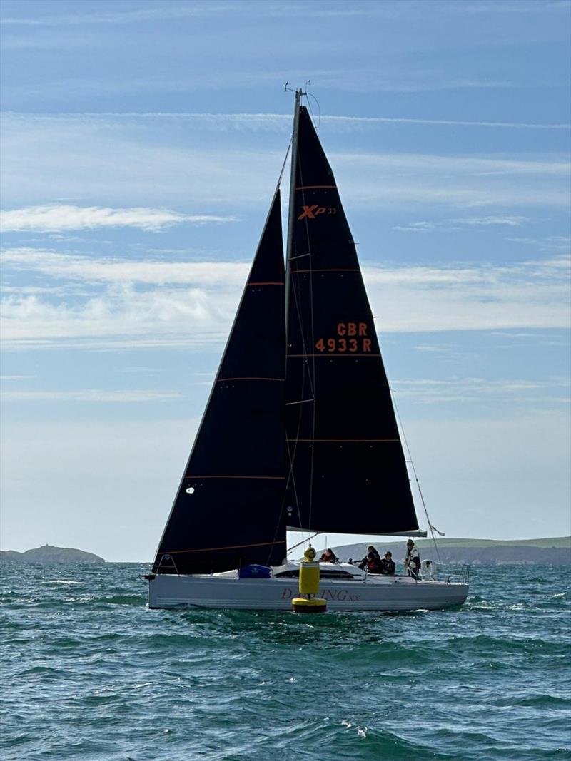 Pwllheli Autumn Challenge Series Day 1 - Steve Williams's ‘Darling xx' rounding mark no 3 photo copyright Andrew Hall taken at Pwllheli Sailing Club and featuring the IRC class