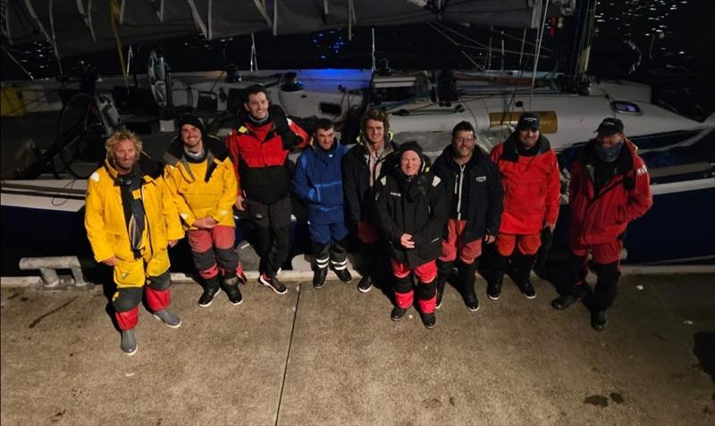 Dockside Mayfair and Frantic crews celebrate together in quarantine - Sydney to Auckland Ocean Race photo copyright Royal Prince Alfred Yacht Club taken at Royal Prince Alfred Yacht Club and featuring the IRC class