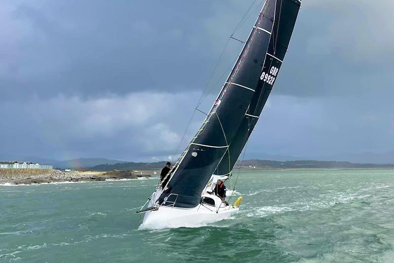 Paul Sutton's X2, Lightening heading away from the start line - Pwllheli Autumn Challenge Series week 4 - photo © Rebecca Warren