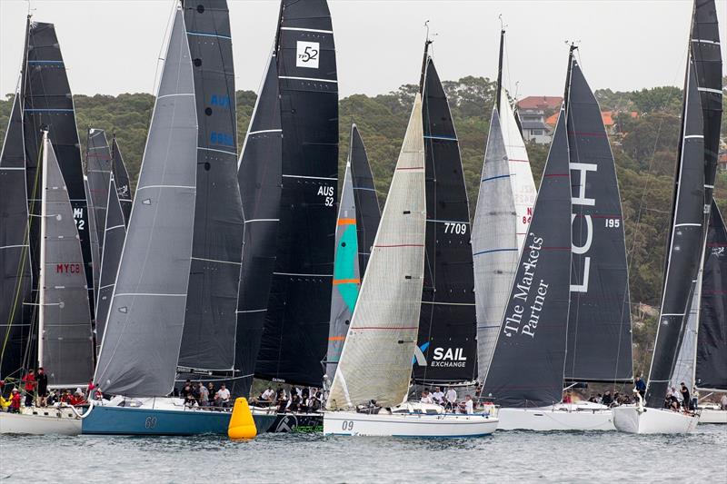 Jostling for position at a start - Sydney Short Ocean Racing Championship - photo © Andrea Francolini