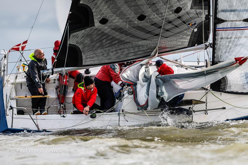 Dark horse - 42nd Hamble Winter Series - Week 5 photo copyright Paul Wyeth / www.pwpictures.com taken at Hamble River Sailing Club and featuring the IRC class