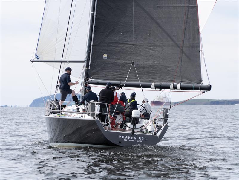 Kraken 42S heading out to Storm Bay photo copyright Gill Dayton taken at Derwent Sailing Squadron and featuring the IRC class