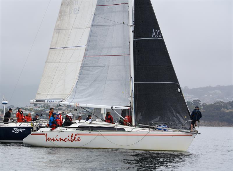 Two Capes Race - PHS winner Invincible photo copyright Colleen Darcey taken at Derwent Sailing Squadron and featuring the IRC class