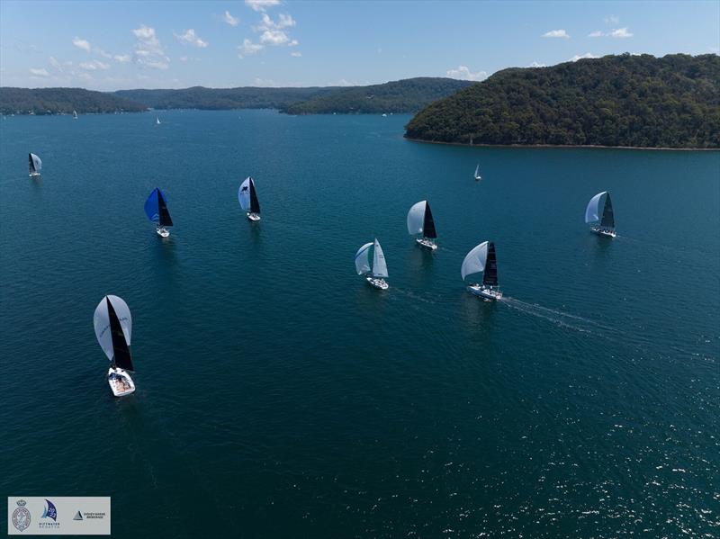 Pittwater Regatta competitors in ideal conditions - photo © RPAYC Media