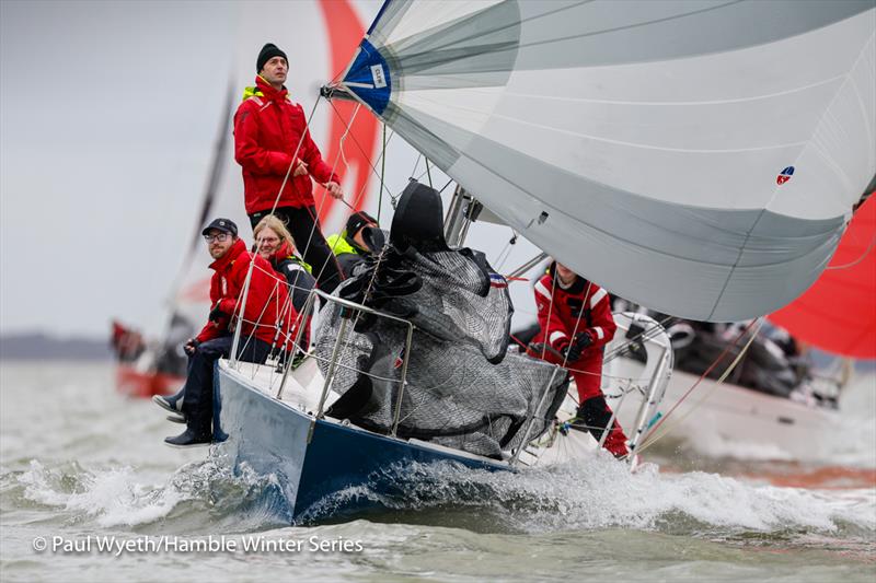 Dark Horse - 42nd Hamble Winter Series - Week 8 photo copyright Paul Wyeth / www.pwpictures.com taken at Hamble River Sailing Club and featuring the IRC class