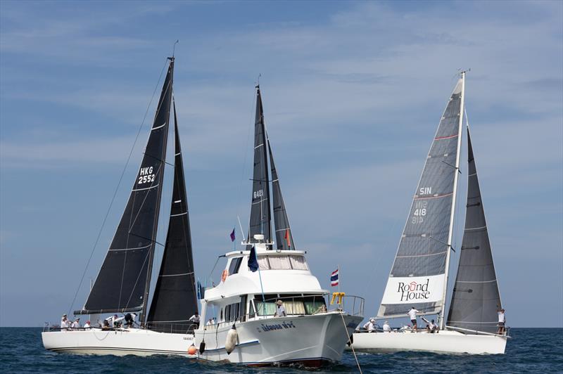 IRC 1 start. Phuket King's Cup 2023 photo copyright Guy Nowell / Phuket King's Cup taken at Royal Varuna Yacht Club and featuring the IRC class
