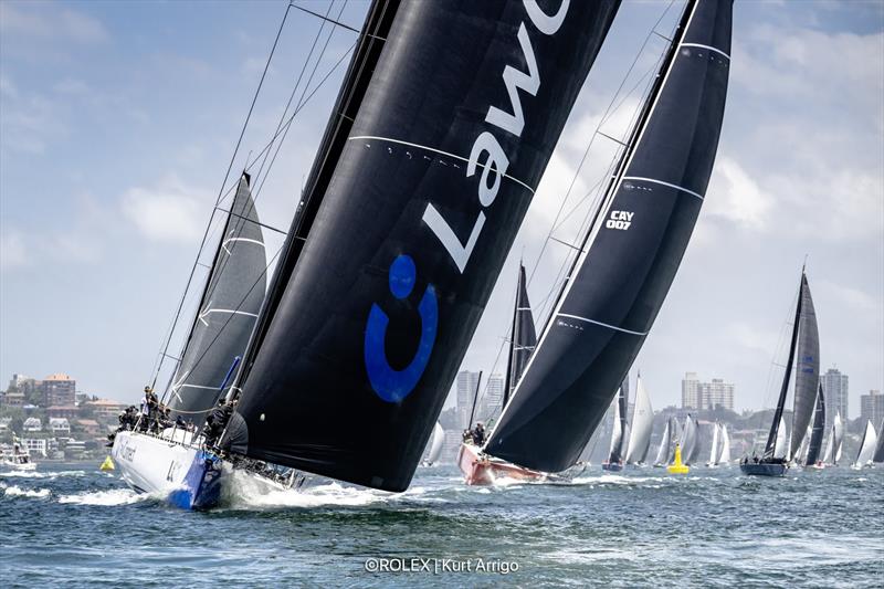 LawConnect at the 2023 Rolex Sydney Hobart Yacht Race start photo copyright ROLEX / Kurt Arrigo taken at Cruising Yacht Club of Australia and featuring the IRC class