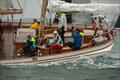 © Sail Newport Jamestown's Steve Frary and crew aboard the Herreshoff Bounty Ketch Arrluuk race in the 2023 PHRF Spinnaker 3 Division © Sail Newport
