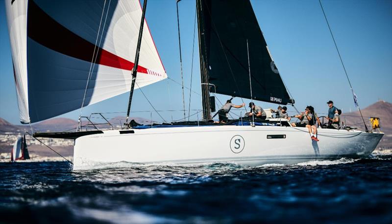 RORC Transatlantic Race 2024 Start - Mikhail Malamud's ClubSwan 50 Pimu (USA) photo copyright Robert Hajduk taken at Royal Ocean Racing Club and featuring the IRC class