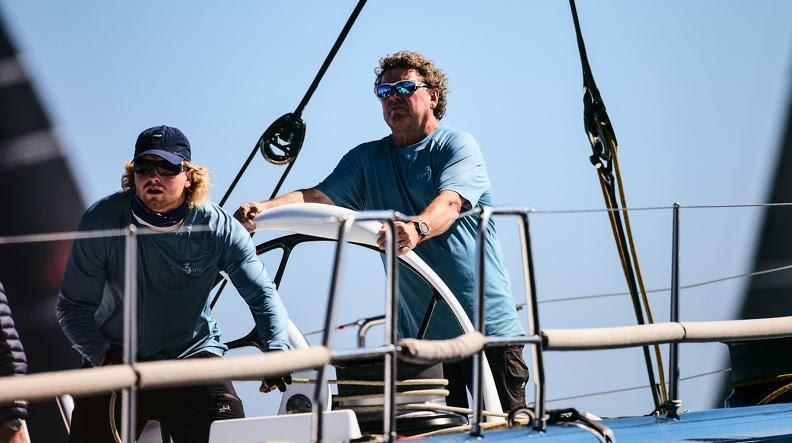 RORC Transatlantic Race 2024 - Chris Sherlock at the helm of Leopard 3 photo copyright Robert Hajduk taken at Royal Ocean Racing Club and featuring the IRC class