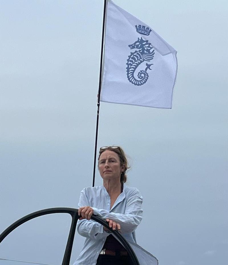 Corinne Migraine on Lady First 3 - RORC Transatlantic Race - photo © Christopher Pratt