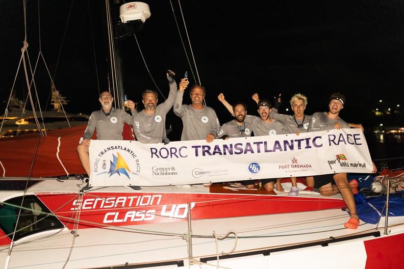 Mark Lepesqueux's Class40 Sensation - RORC Transatlantic Race photo copyright Arthur Daniel / RORC taken at Royal Ocean Racing Club and featuring the IRC class