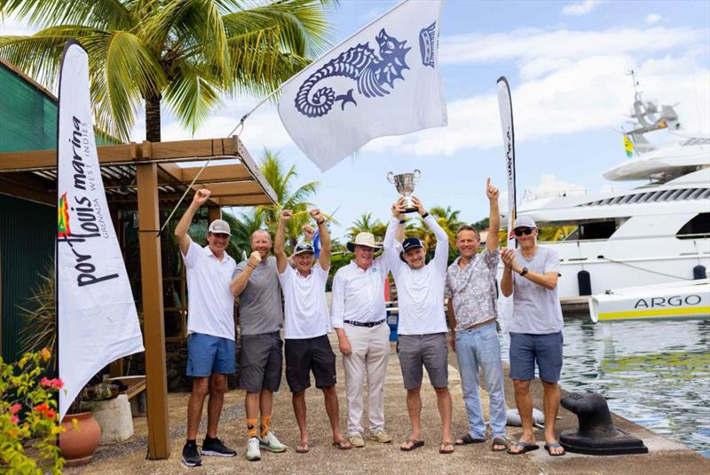 Argo crew: Jason Carroll, Chad Corning, Pete Cumming, Charlie Ogletree, Alister Richardson, Brian Thompson photo copyright Arthur Daniel / RORC taken at Royal Ocean Racing Club and featuring the IRC class