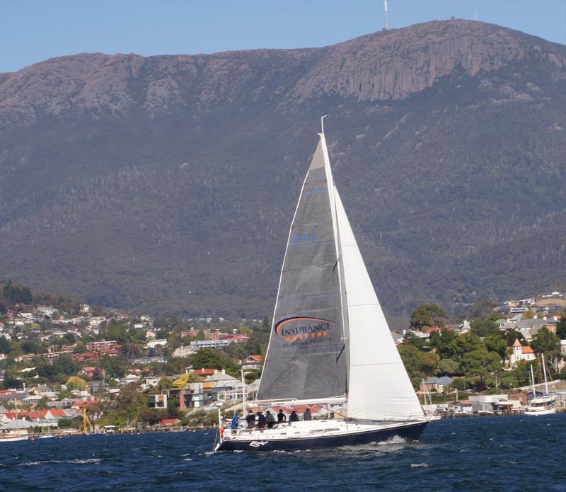 Hobart Combined Clubs Long Race Series - Race 4: Zephyr Insurance Masters heads to the finish photo copyright Andrew Burnett taken at Royal Yacht Club of Tasmania and featuring the IRC class