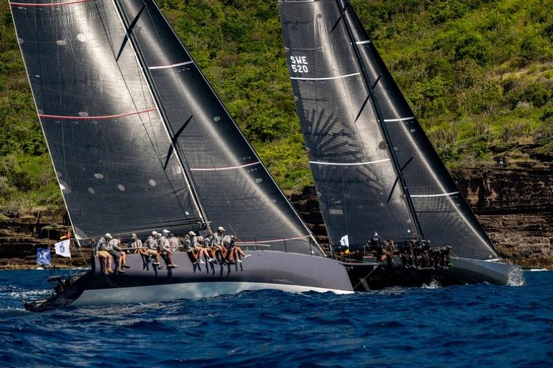 Peter & David Askew's Botin 52 Wizard and Rán at the start - RORC Caribbean 600 photo copyright Alex Turnbull taken at Royal Ocean Racing Club and featuring the IRC class