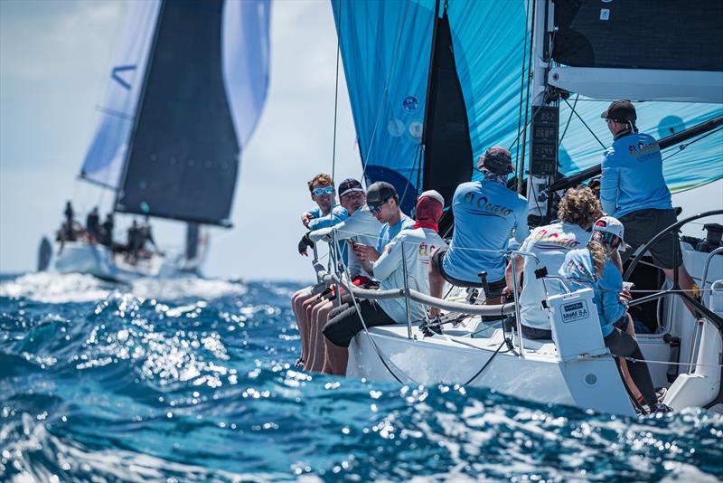 El Ocaso sailed a tight race, being the first in their fleet to launch their spinnaker, and then take first in class in the Around the Island Race photo copyright Laurens Morel taken at Sint Maarten Yacht Club and featuring the IRC class