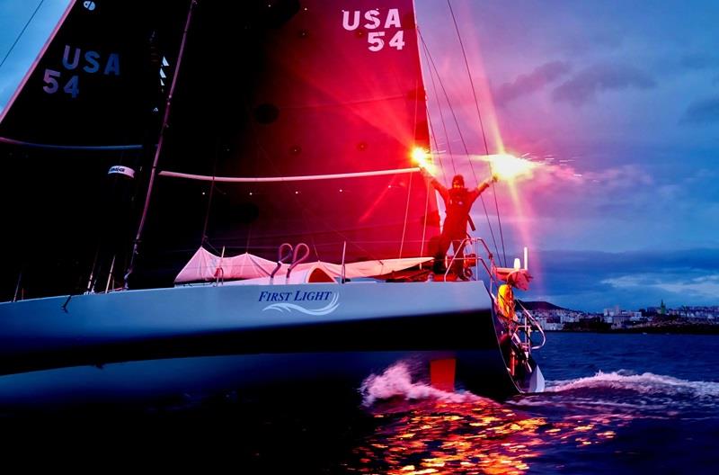 Cole Brauer - First Light - Global Solo Challenge - photo © globalsolochallenge