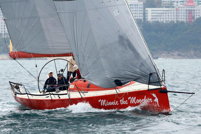 Late start for Minnie the Moocher - Hebe Haven Yacht Club Monsoon Spring Series 2024 Race 3 photo copyright HHYC taken at Hebe Haven Yacht Club and featuring the IRC class