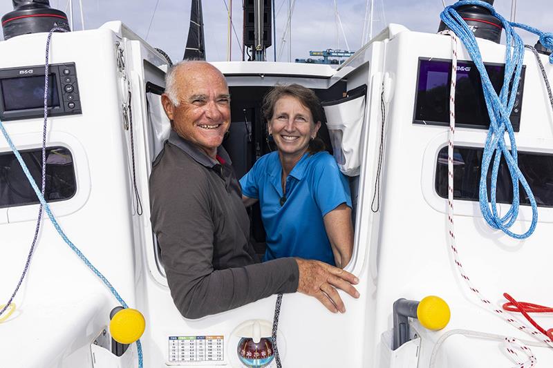 Paul Beath and Theresa Michell before the start photo copyright Andrea Francolini taken at Royal Prince Alfred Yacht Club and featuring the IRC class