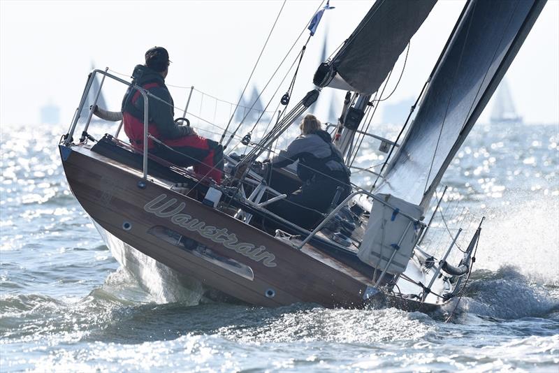 1987 Julian Everitt designed Wavetrain (GBR) photo copyright Rick Tomlinson taken at Royal Ocean Racing Club and featuring the IRC class